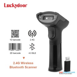 Luckydoor L500RB Wireless Handheld 2D Code Scanner Barcode Scanner (1Y)